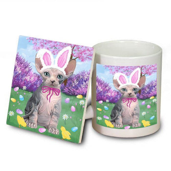 Easter Holiday Sphynx Cat Mug and Coaster Set MUC56939