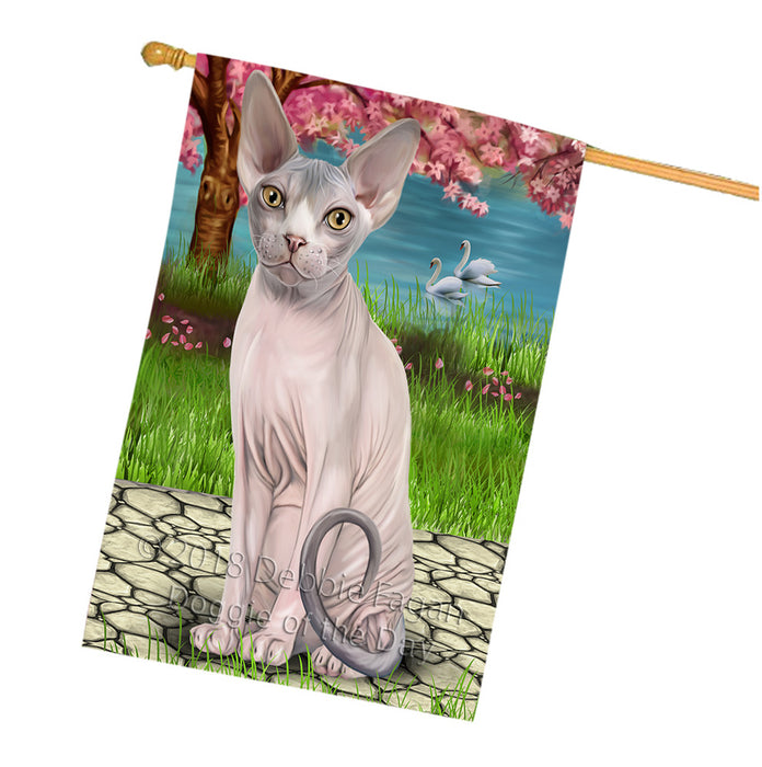 Sphynx Cat House Flag FLG51918