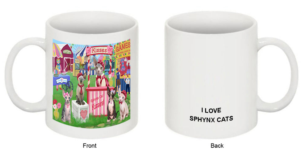 Carnival Kissing Booth Sphynx Cats Coffee Mug MUG51441