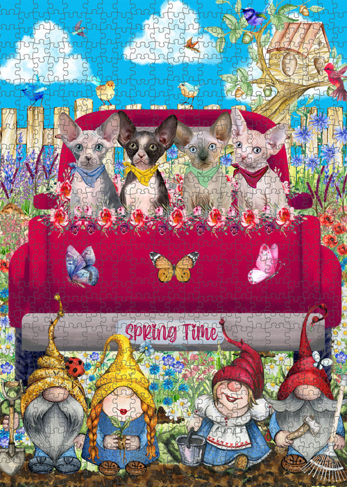 Sphynx Jigsaw Puzzle: Interlocking Puzzles Games for Adult, Explore a Variety of Custom Designs, Personalized, Pet and Cat Lovers Gift