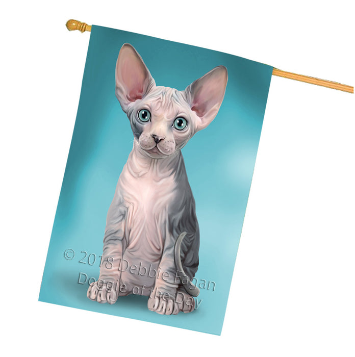 Sphynx Cat House Flag FLG52942