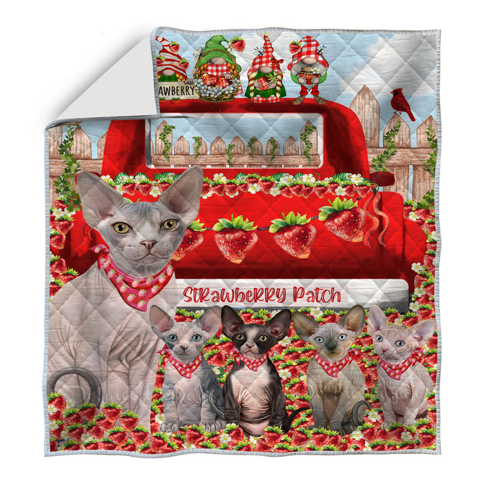 Sphynx Quilt: Explore a Variety of Personalized Designs, Custom, Bedding Coverlet Quilted, Pet and Cat Lovers Gift
