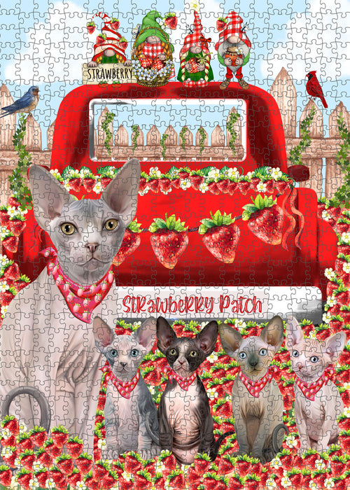 Sphynx Jigsaw Puzzle, Interlocking Puzzles Games for Adult, Explore a Variety of Designs, Personalized, Custom, Gift for Pet and Cat Lovers