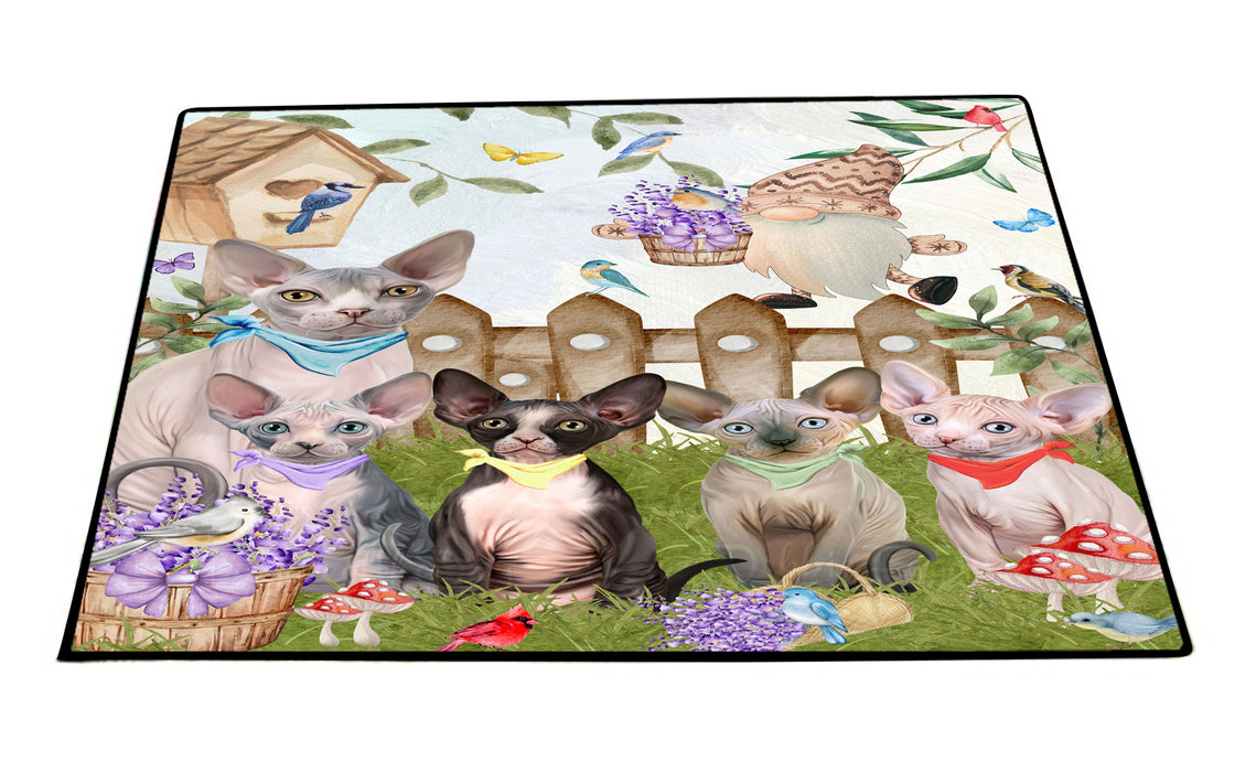 Sphynx Floor Mat, Anti-Slip Door Mats for Indoor and Outdoor, Custom, Personalized, Explore a Variety of Designs, Pet Gift for Cat Lovers