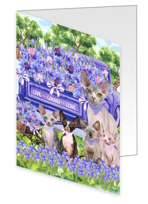 Sphynx Greeting Cards & Note Cards with Envelopes: Explore a Variety of Designs, Custom, Invitation Card Multi Pack, Personalized, Gift for Pet and Cat Lovers