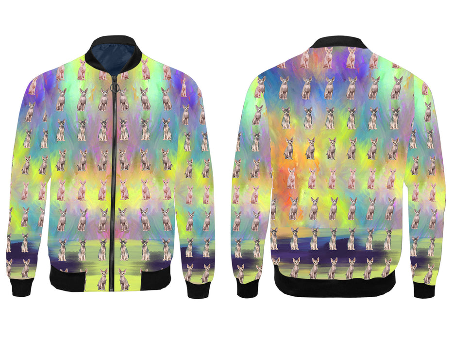 Paradise Wave Sphynx Cats All Over Print Men's Jacket