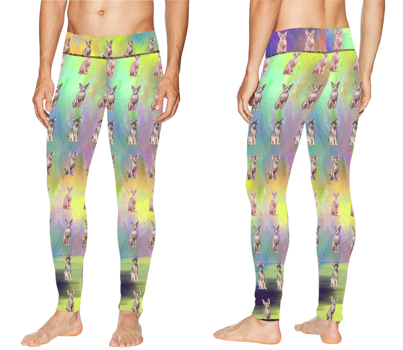 Paradise Wave Sphynx Cats All Over Print Meggings
