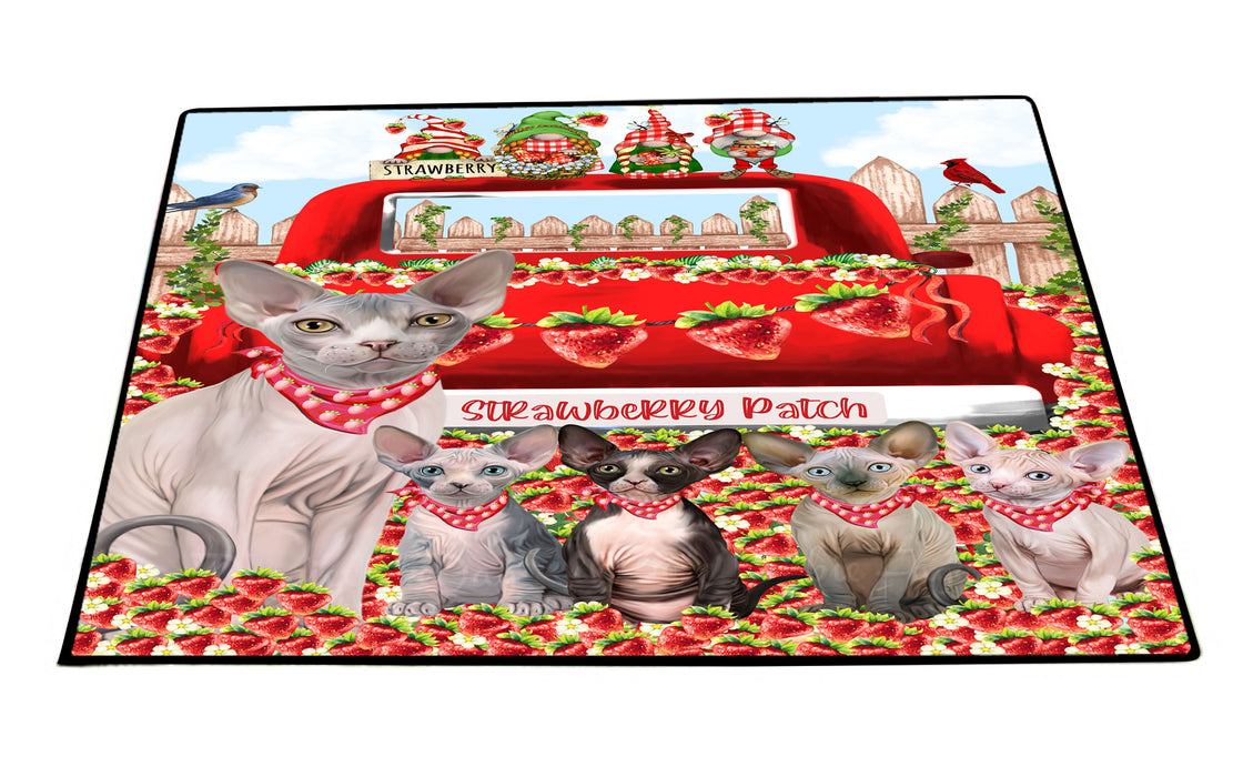 Sphynx Floor Mat, Non-Slip Door Mats for Indoor and Outdoor, Custom, Explore a Variety of Personalized Designs, Cat Gift for Pet Lovers