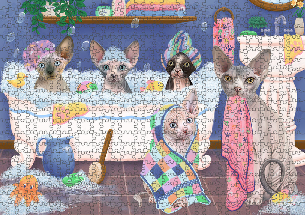 Rub A Dub Dogs In A Tub Sphynx Cats Puzzle  PUZL95512