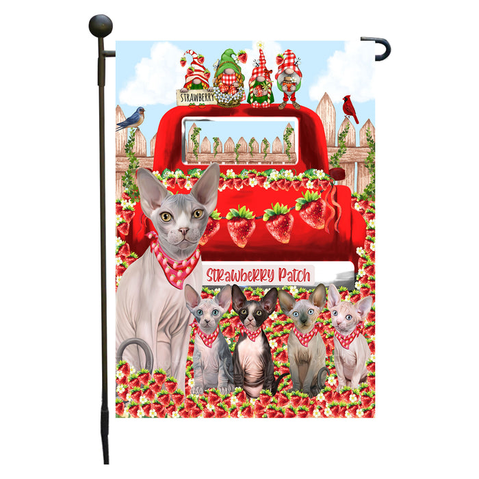 Sphynx Cats Garden Flag: Explore a Variety of Custom Designs, Double-Sided, Personalized, Weather Resistant, Garden Outside Yard Decor, Cat Gift for Pet Lovers