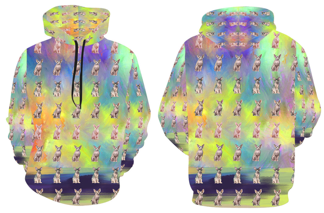 Paradise Wave Sphynx Cats All Over Print Kid's Hoodie