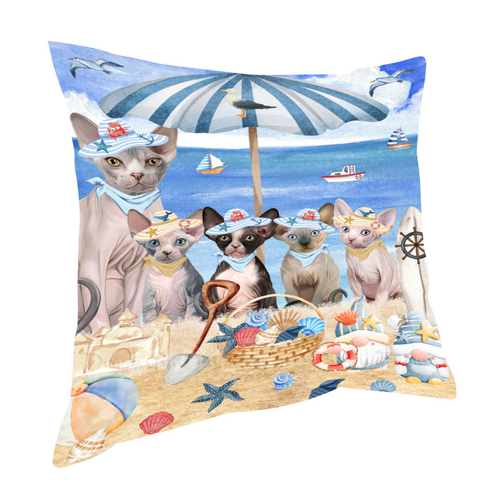 Sphynx Pillow, Cushion Throw Pillows for Sofa Couch Bed, Explore a Variety of Designs, Custom, Personalized, Cat and Pet Lovers Gift