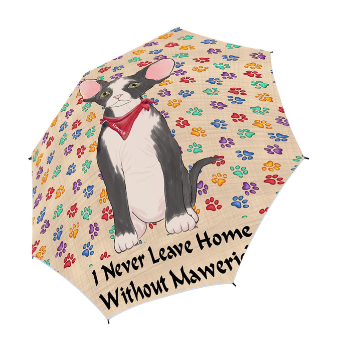 Custom Pet Name Personalized I never Leave Home Sphynx Cat Semi-Automatic Foldable Umbrella