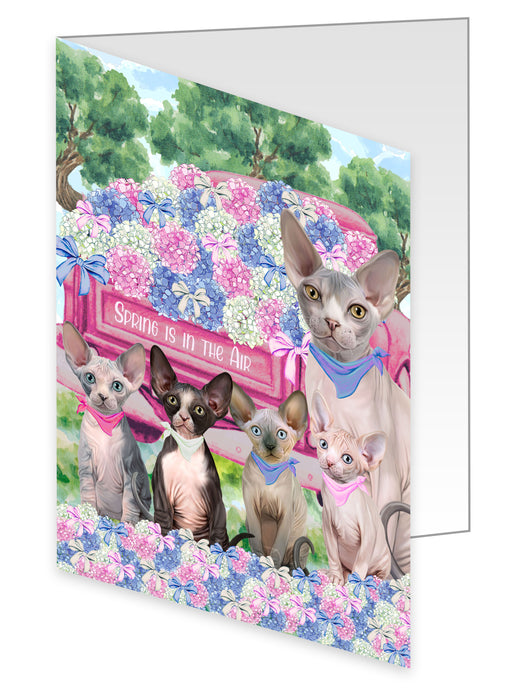 Sphynx Greeting Cards & Note Cards with Envelopes: Explore a Variety of Designs, Custom, Invitation Card Multi Pack, Personalized, Gift for Pet and Cat Lovers