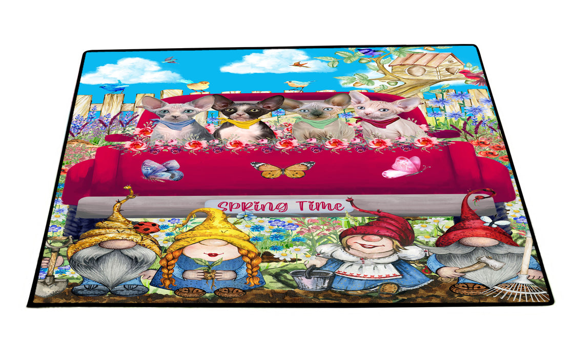 Sphynx Floor Mat: Explore a Variety of Designs, Anti-Slip Doormat for Indoor and Outdoor Welcome Mats, Personalized, Custom, Pet and Cat Lovers Gift