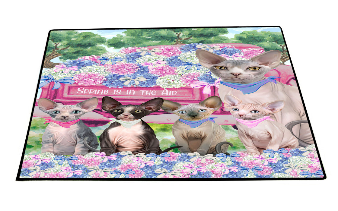 Sphynx Floor Mat: Explore a Variety of Designs, Anti-Slip Doormat for Indoor and Outdoor Welcome Mats, Personalized, Custom, Pet and Cat Lovers Gift