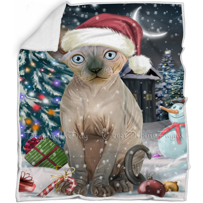 Have a Holly Jolly Sphynx Cat Christmas Blanket BLNKT81840