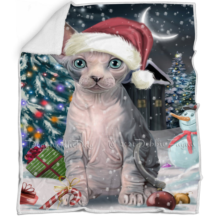 Have a Holly Jolly Sphynx Cat Christmas Blanket BLNKT81849