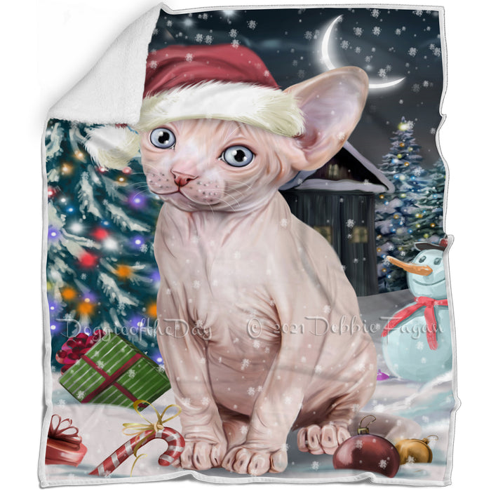 Have a Holly Jolly Sphynx Cat Christmas Blanket BLNKT81867