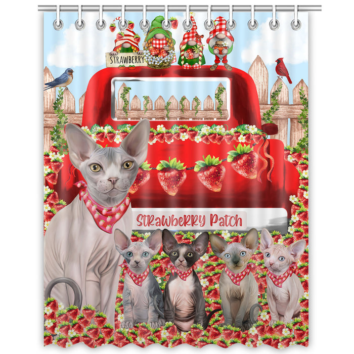 Sphynx Shower Curtain, Explore a Variety of Custom Designs, Personalized, Waterproof Bathtub Curtains with Hooks for Bathroom, Gift for Cat and Pet Lovers