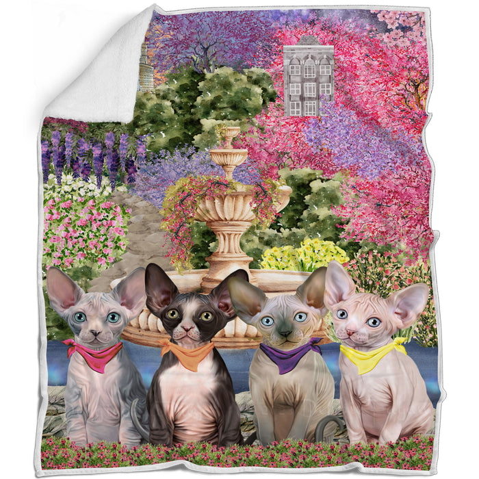 Sphynx Cat Blanket: Explore a Variety of Designs, Custom, Personalized, Cozy Sherpa, Fleece and Woven, Cat Gift for Pet Lovers
