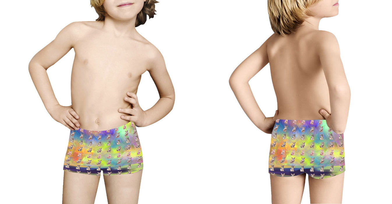 Paradise Wave Sphynx Cats All Over Print Kid's Boxer Briefs