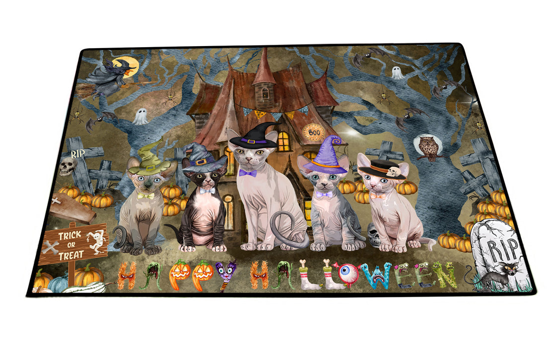 Sphynx Floor Mats and Doormat: Explore a Variety of Designs, Custom, Anti-Slip Welcome Mat for Outdoor and Indoor, Personalized Gift for Cat Lovers
