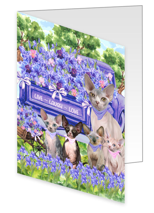 Sphynx Greeting Cards & Note Cards with Envelopes, Explore a Variety of Designs, Custom, Personalized, Multi Pack Pet Gift for Cat Lovers