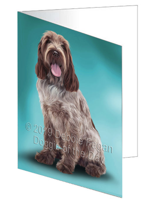 Spinoni Italiani Dog Handmade Artwork Assorted Pets Greeting Cards and Note Cards with Envelopes for All Occasions and Holiday Seasons GCD77687