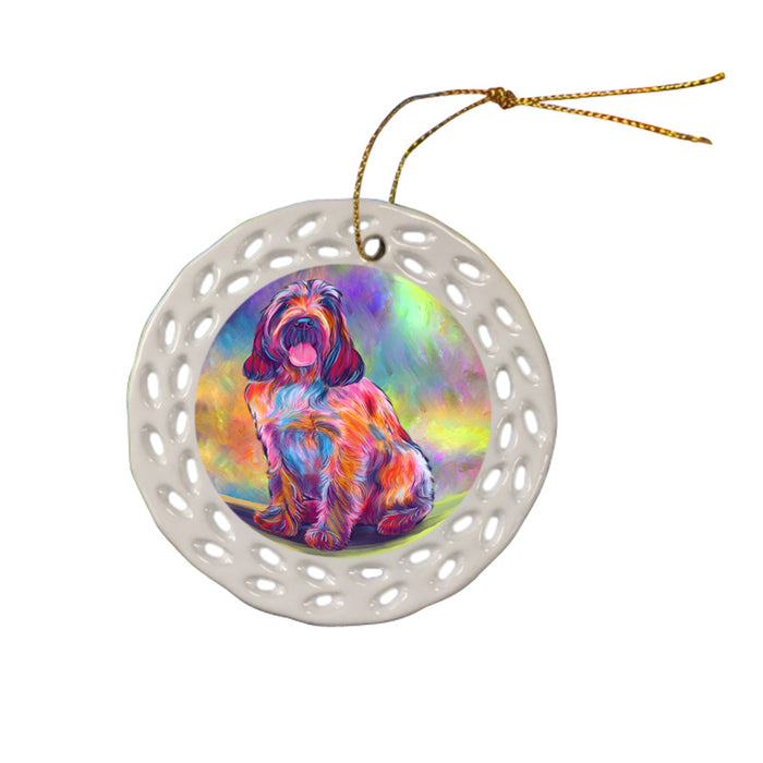 Paradise Wave Spinoni Italiani Dog Doily Ornament DPOR58409