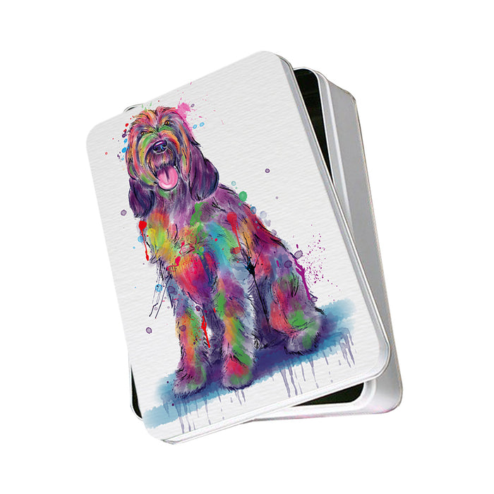 Watercolor Spinoni Italiani Dog Photo Storage Tin PITN57509