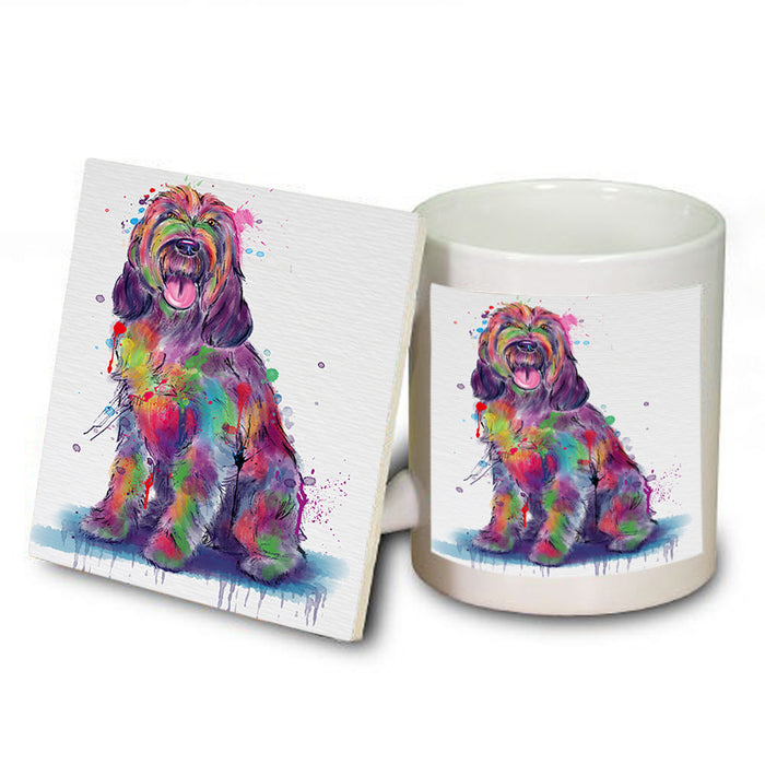 Watercolor Spinoni Italiani Dog Mug and Coaster Set MUC57558