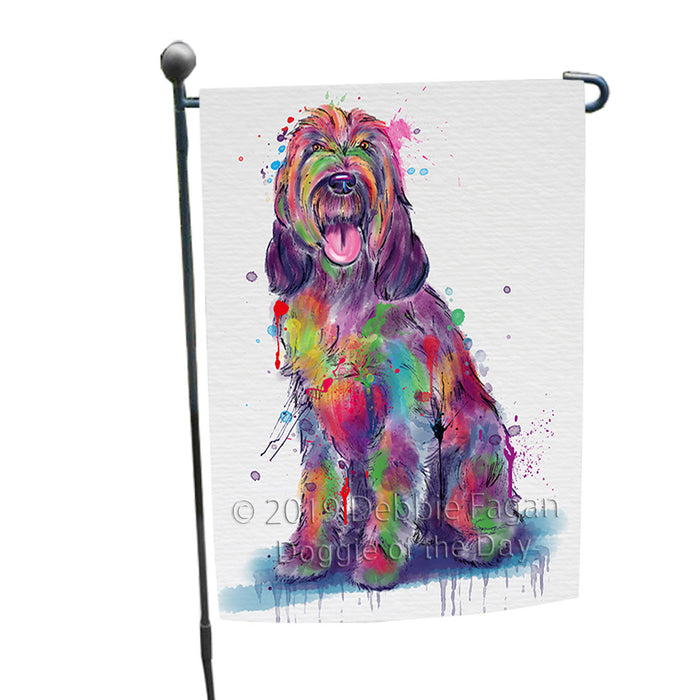 Watercolor Spinoni Italiani Dog Garden Flag GFLG66380