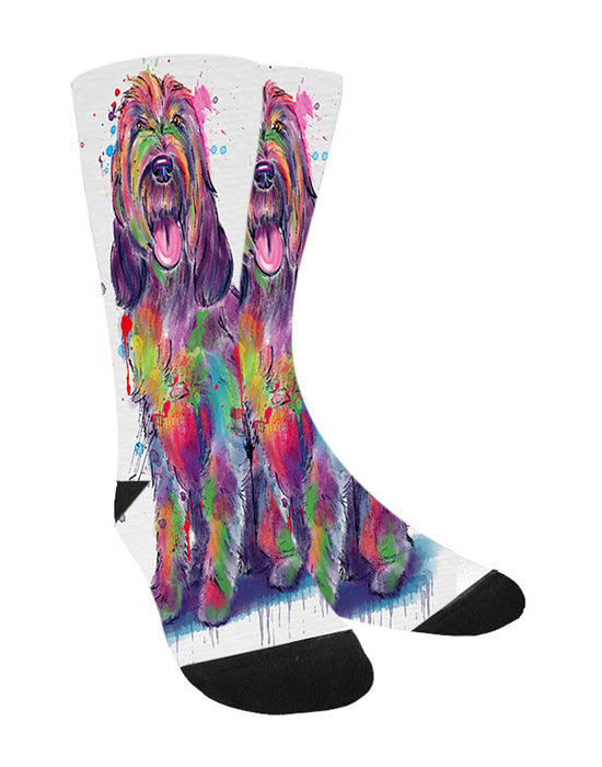 Watercolor Spinoni Italiani Dog Women's Casual Socks
