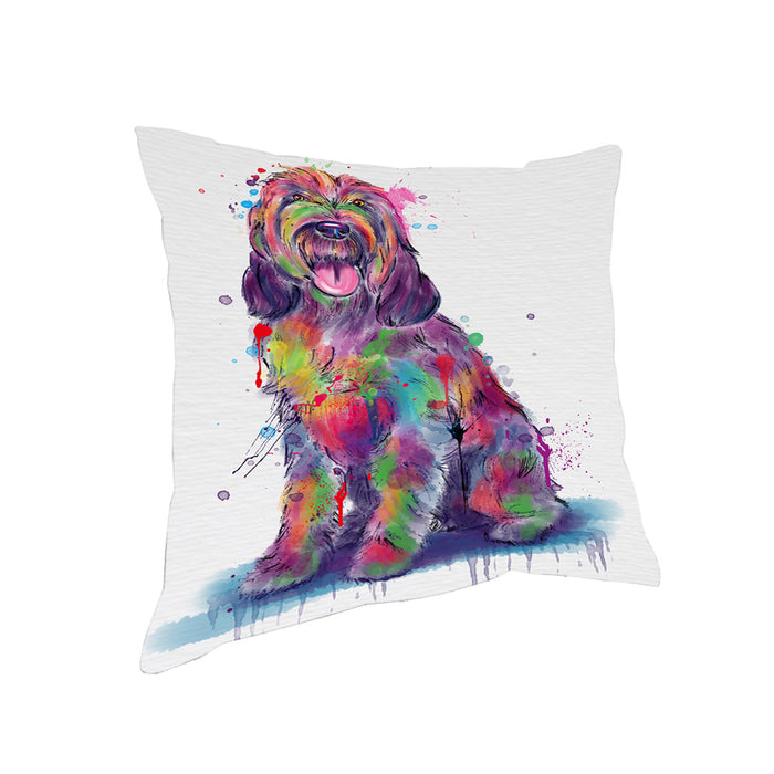 Watercolor Spinoni Italiani Dog Pillow with Top Quality High-Resolution Images - Ultra Soft Pet Pillows for Sleeping - Reversible & Comfort - Ideal Gift for Dog Lover - Cushion for Sofa Couch Bed - 100% Polyester