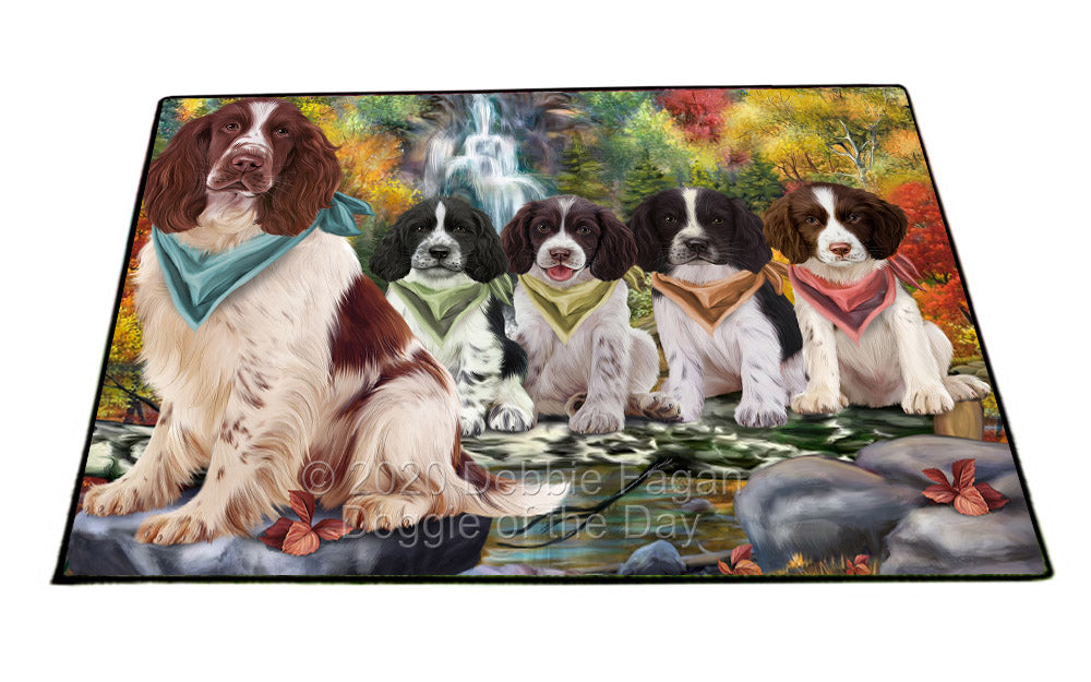Scenic Waterfall Skye Terrier Dogs Floormat FLMS55777