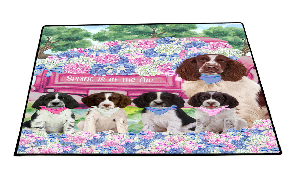 Springer Spaniel Floor Mats: Explore a Variety of Designs, Personalized, Custom, Halloween Anti-Slip Doormat for Indoor and Outdoor, Dog Gift for Pet Lovers