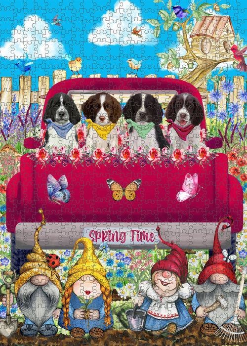 Springer Spaniel Jigsaw Puzzle for Adult, Interlocking Puzzles Games, Personalized, Explore a Variety of Designs, Custom, Dog Gift for Pet Lovers