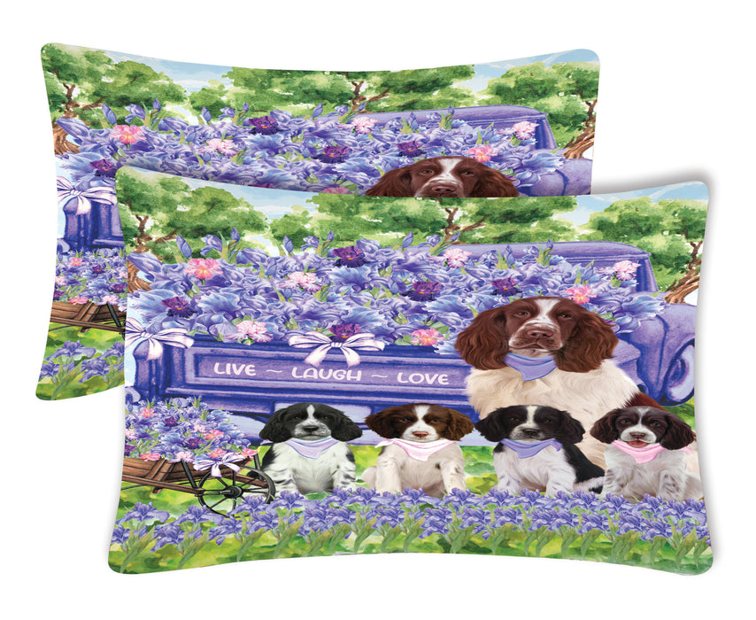 Springer Spaniel Pillow Case: Explore a Variety of Custom Designs, Personalized, Soft and Cozy Pillowcases Set of 2, Gift for Pet and Dog Lovers