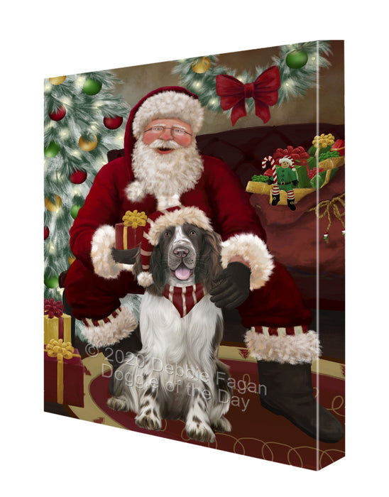 Santa I've Been Good Springer Spaniel Dog Canvas Print Wall Art Décor CVS148967