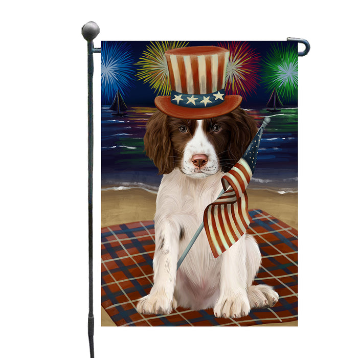 5th of July Independence Day Firework Springer Spaniel Dog Garden Flags Outdoor Decor for Homes and Gardens Double Sided Garden Yard Spring Decorative Vertical Home Flags Garden Porch Lawn Flag for Decorations GFLG67706