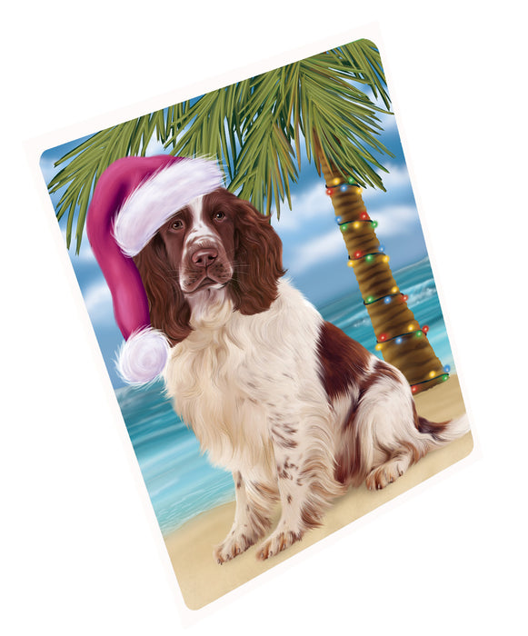 Christmas Summertime Island Tropical Beach Springer Spaniel Dog Refrigerator/Dishwasher Magnet - Kitchen Decor Magnet - Pets Portrait Unique Magnet - Ultra-Sticky Premium Quality Magnet RMAG112753