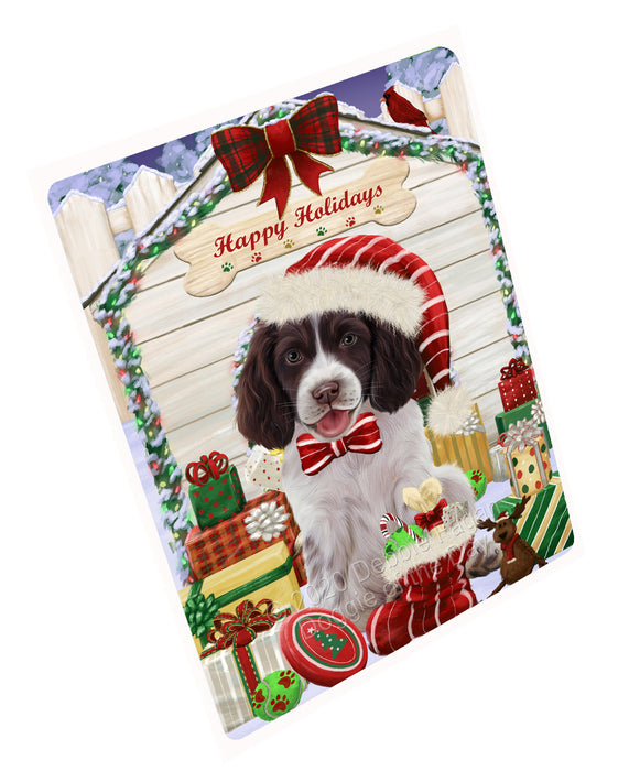 Christmas House with Presents Springer Spaniel Dog Refrigerator/Dishwasher Magnet - Kitchen Decor Magnet - Pets Portrait Unique Magnet - Ultra-Sticky Premium Quality Magnet RMAG112388