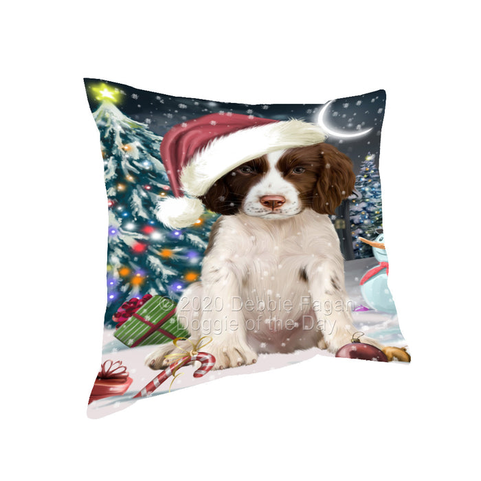 Christmas Holly Jolly Springer Spaniel Dog Pillow with Top Quality High-Resolution Images - Ultra Soft Pet Pillows for Sleeping - Reversible & Comfort - Ideal Gift for Dog Lover - Cushion for Sofa Couch Bed - 100% Polyester, PILA92926
