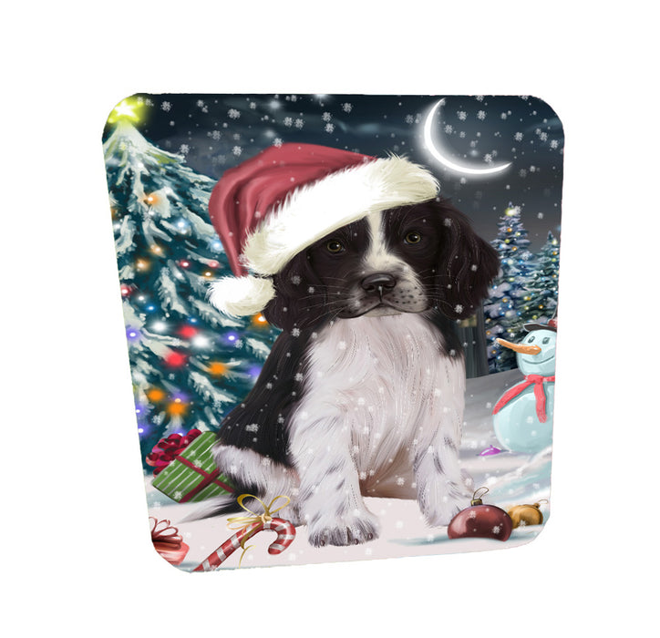 Christmas Holly Jolly Springer Spaniel Dog Coasters Set of 4 CSTA58466