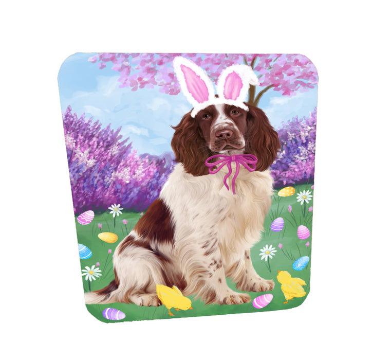 Easter holiday Springer Spaniel Dog Coasters Set of 4 CSTA58592