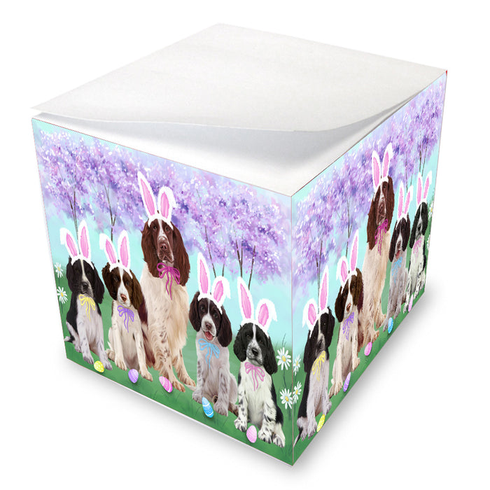 Easter Holiday Springer Spaniel Dogs Note Cube NOC-DOTD-A57610