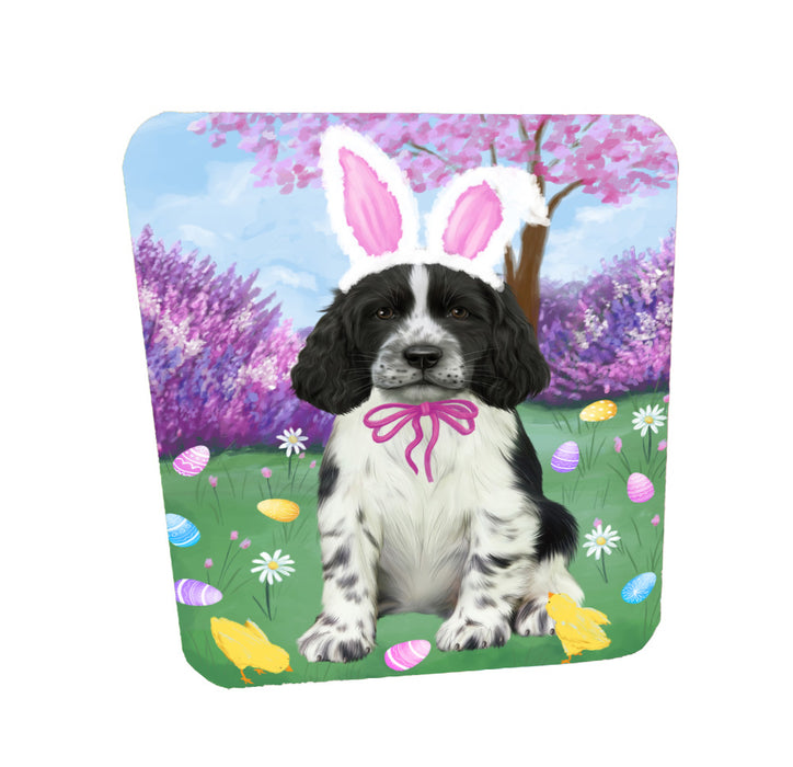Easter holiday Springer Spaniel Dog Coasters Set of 4 CSTA58593
