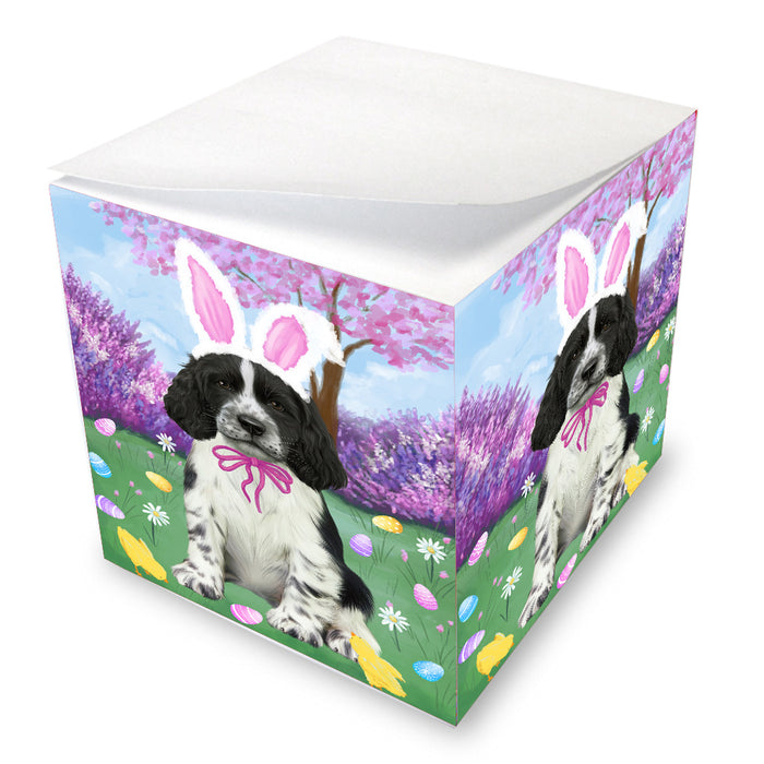 Easter holiday Springer Spaniel Dog Note Cube NOC-DOTD-A57634