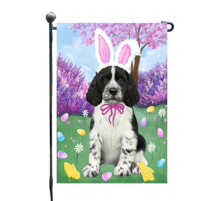Easter holiday Springer Spaniel Dog Garden Flags Outdoor Decor for Homes and Gardens Double Sided Garden Yard Spring Decorative Vertical Home Flags Garden Porch Lawn Flag for Decorations GFLG68345